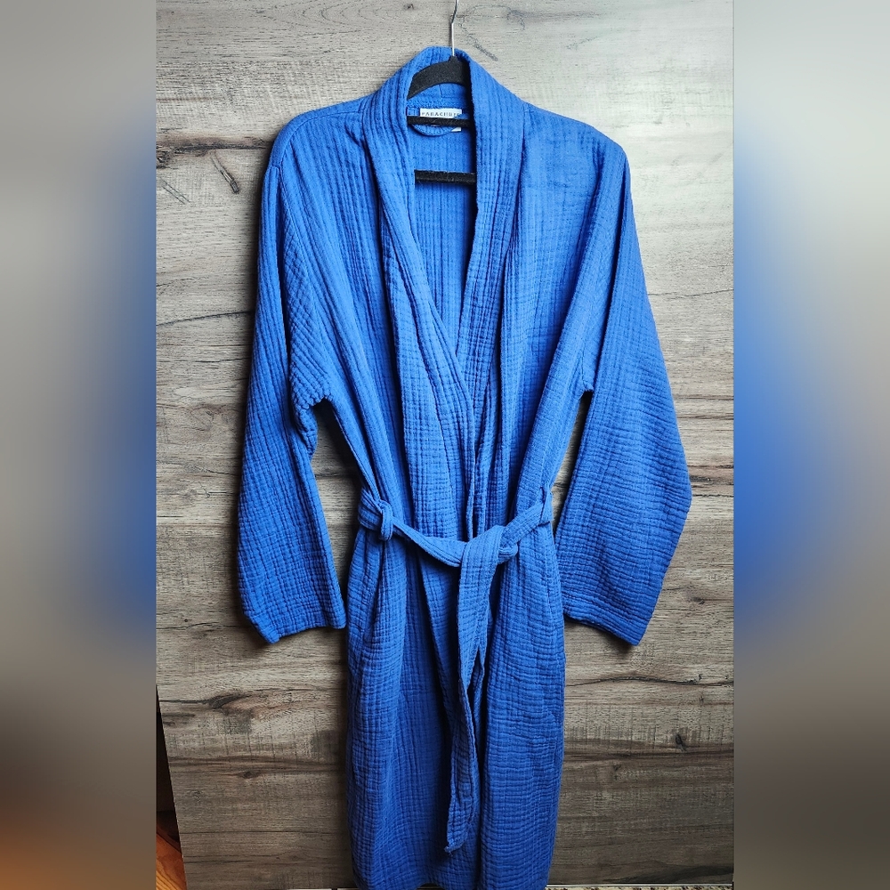 Parachute Blue Waffle Robe - Picture 5 of 12